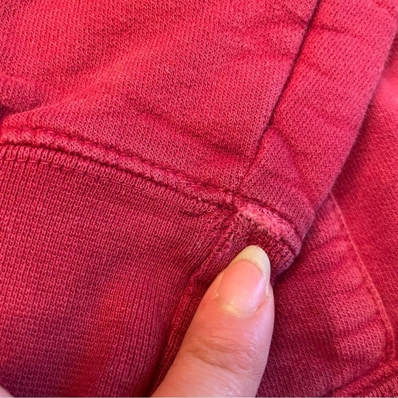 🍂 Men’s Wind River Red Quater-Zip Sweater Hoodie - Size Medium 🧥 - Picture 13 of 15